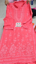 LUCKNOW CHIKANKARI READY MADE KURTI {SIZE-42} (NO. 19)