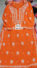LUCKNOW CHIKANKARI READY MADE KURTI {SIZE-42} (NO. 20)