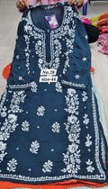 LUCKNOW CHIKANKARI READY MADE KURTI {SIZE-44} (NO. 28)