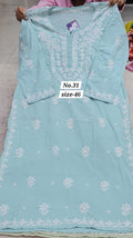 LUCKNOW CHIKANKARI READY MADE KURTI {SIZE-46} (NO. 31)