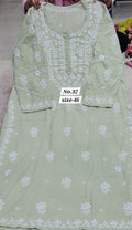 LUCKNOW CHIKANKARI READY MADE KURTI {SIZE-46} (NO. 32)
