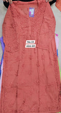 LUCKNOW CHIKANKARI READY MADE KURTI {SIZE-44} (NO. 51)