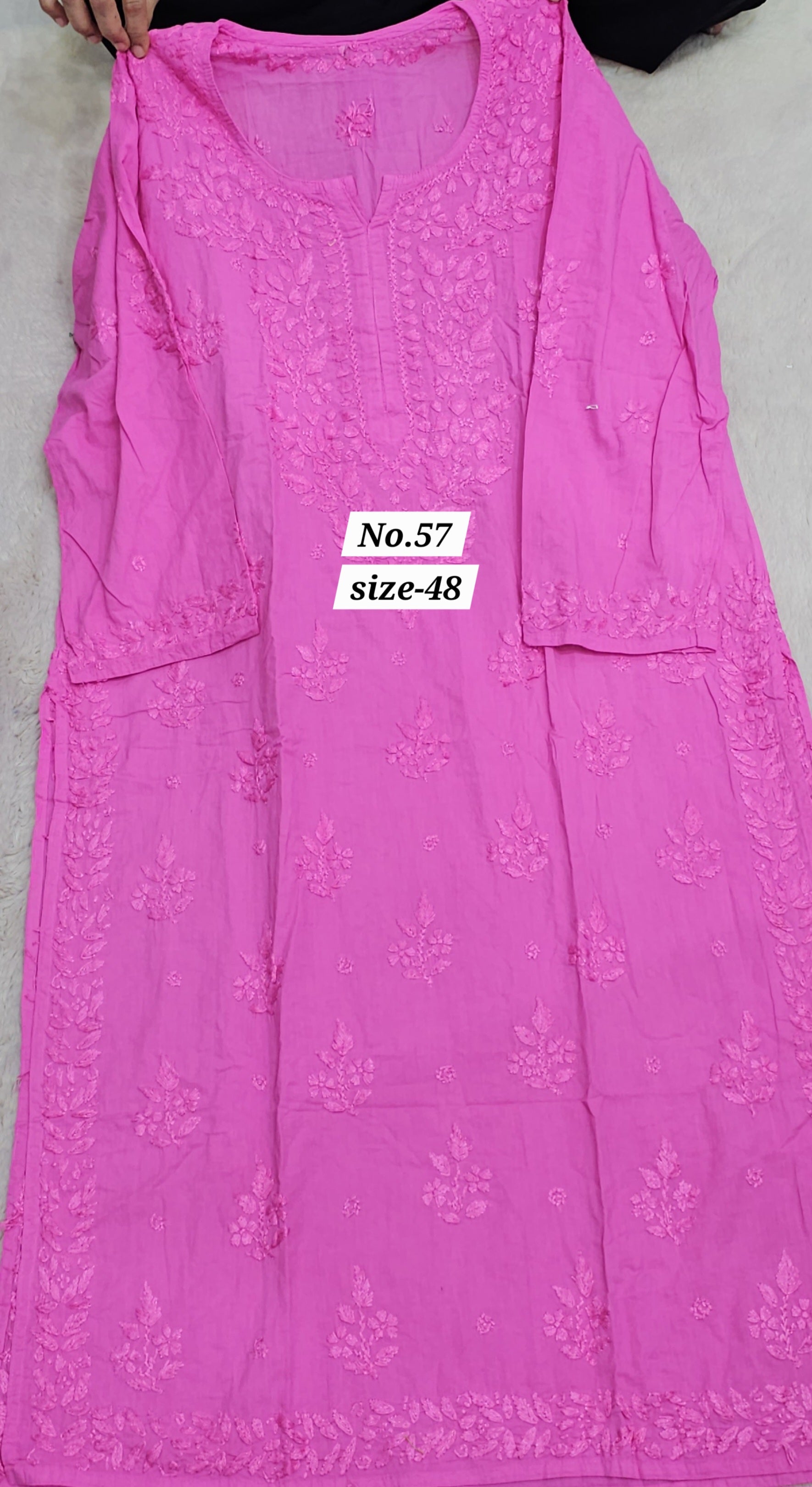 LUCKNOW CHIKANKARI READY MADE KURTI {SIZE-48} (NO. 57)
