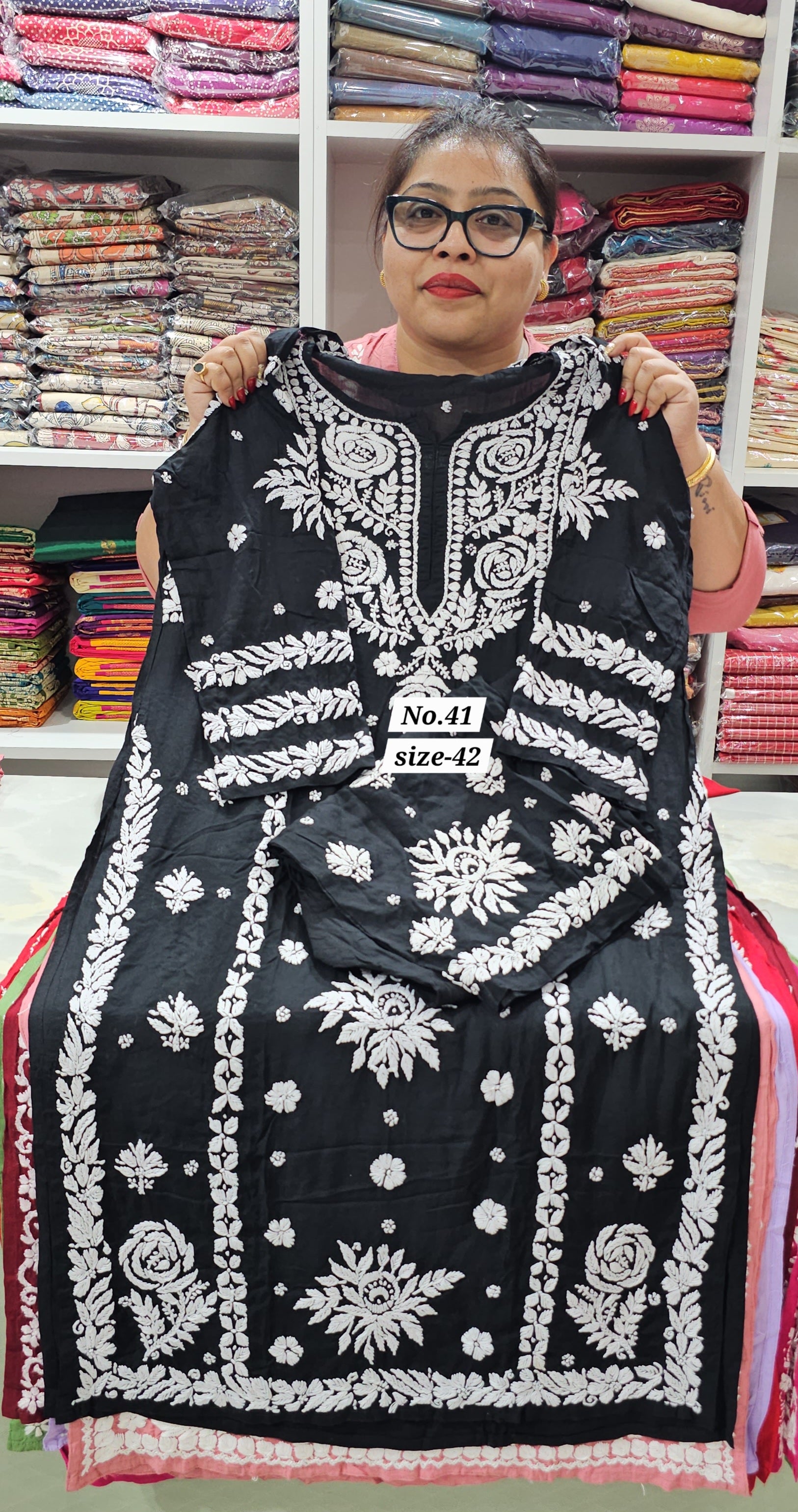LUKHNOW CHIKANKARI CORD SET (NO.41)