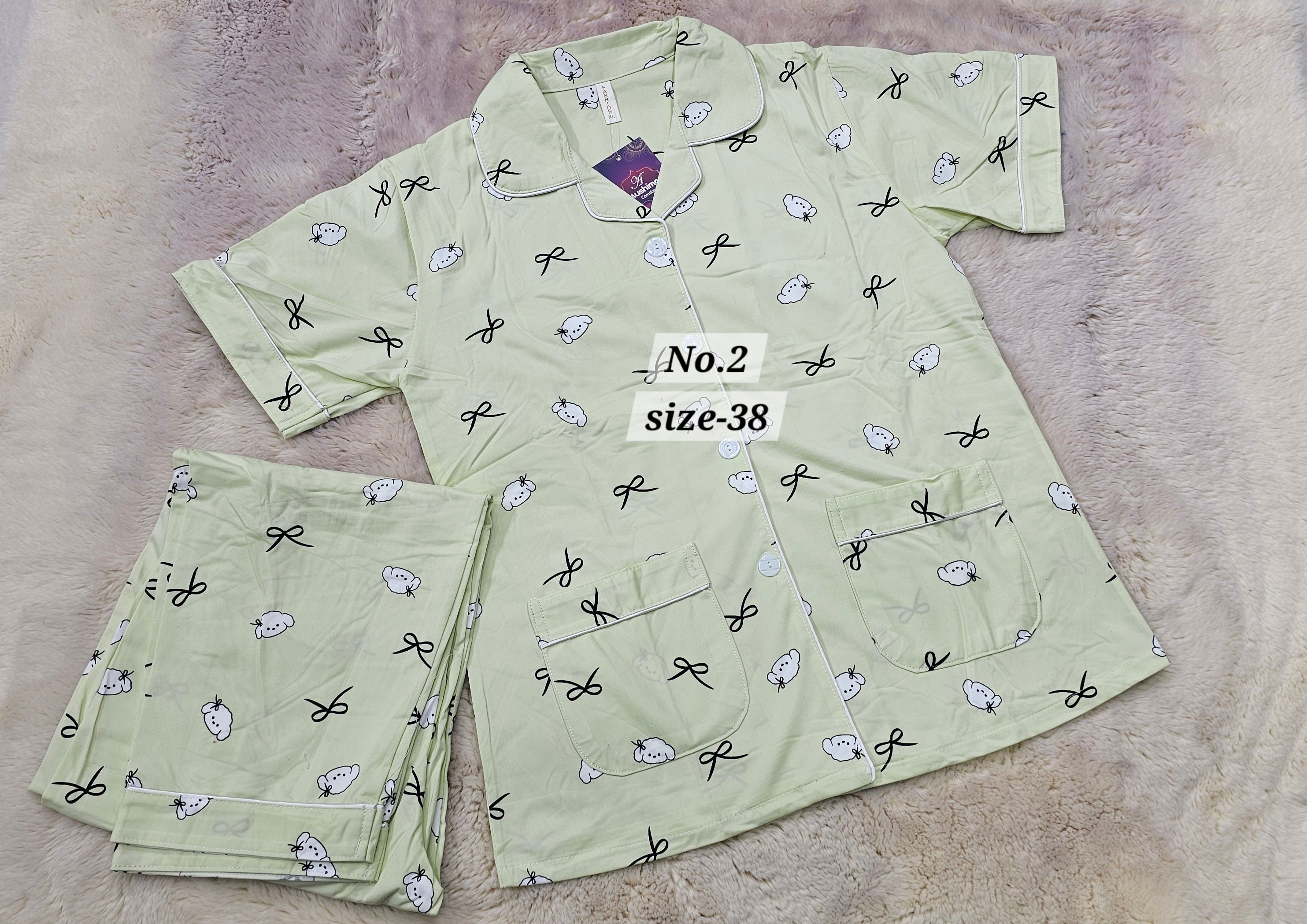 NIGHT WEAR CORD SET {SIZE-36} (NO.2)