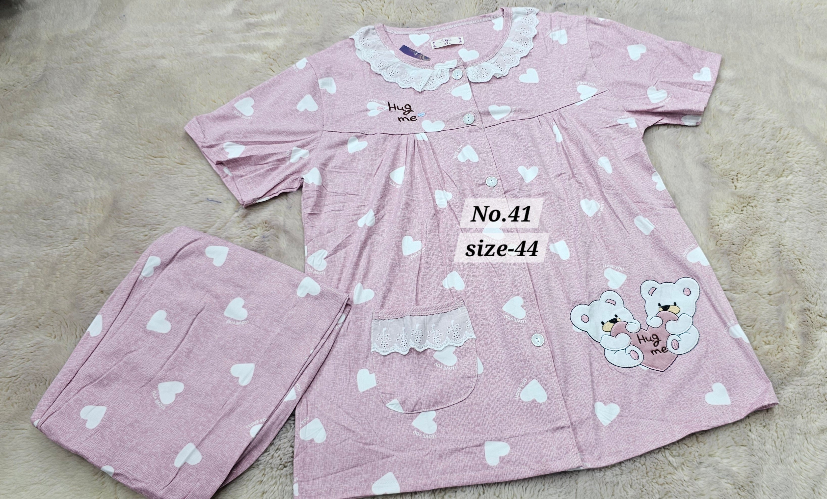 NIGHT WEAR CORD SET {SIZE-44} (NO.41)