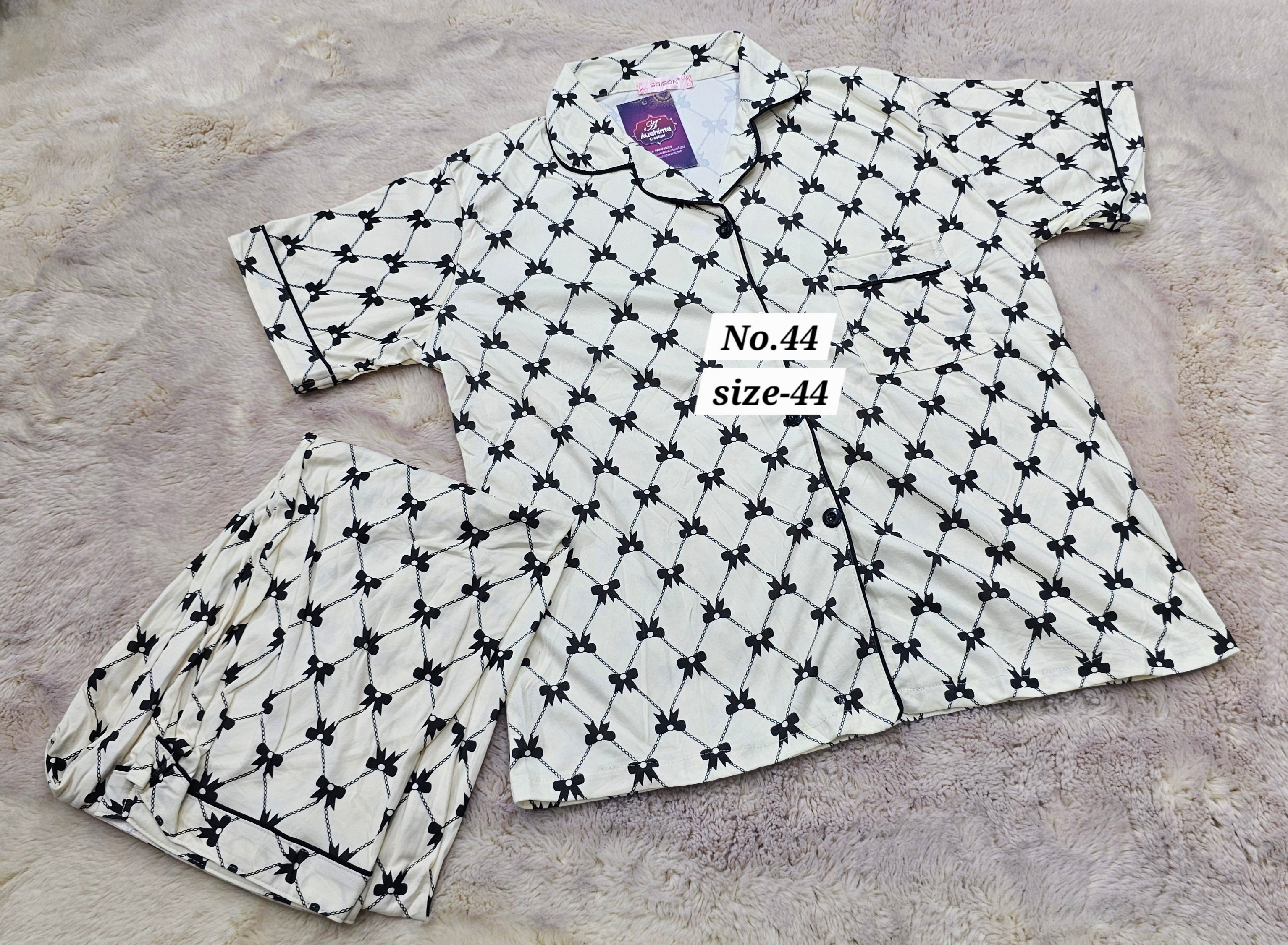 NIGHT WEAR CORD SET {SIZE-44} (NO.44)