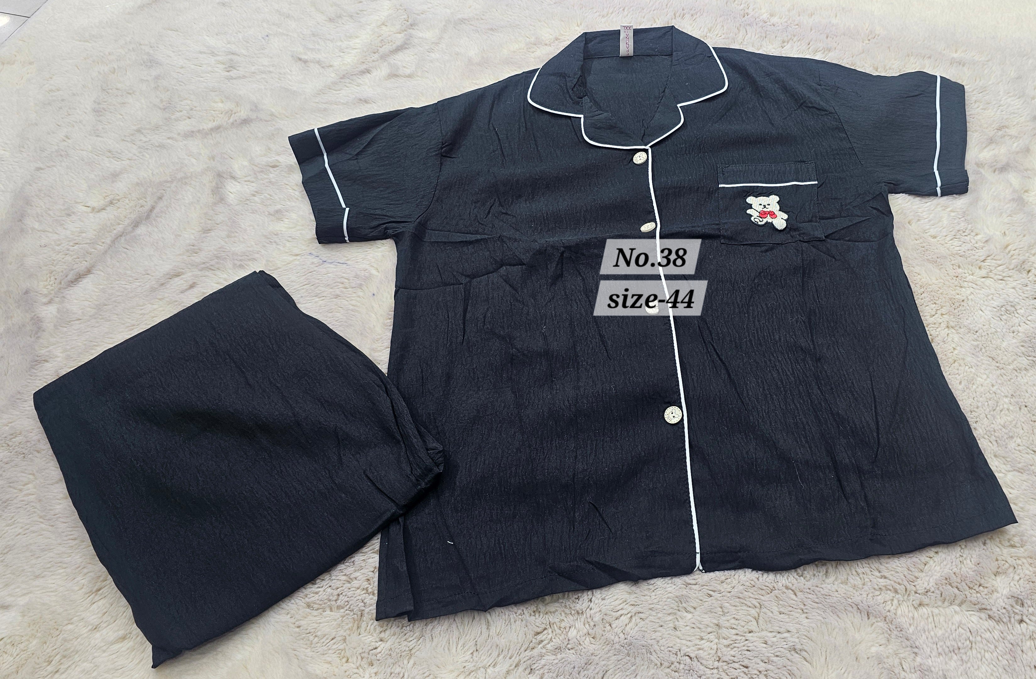 NIGHT WEAR CORD SET- NON-STRETCHABLE {SIZE-44} (NO.38)