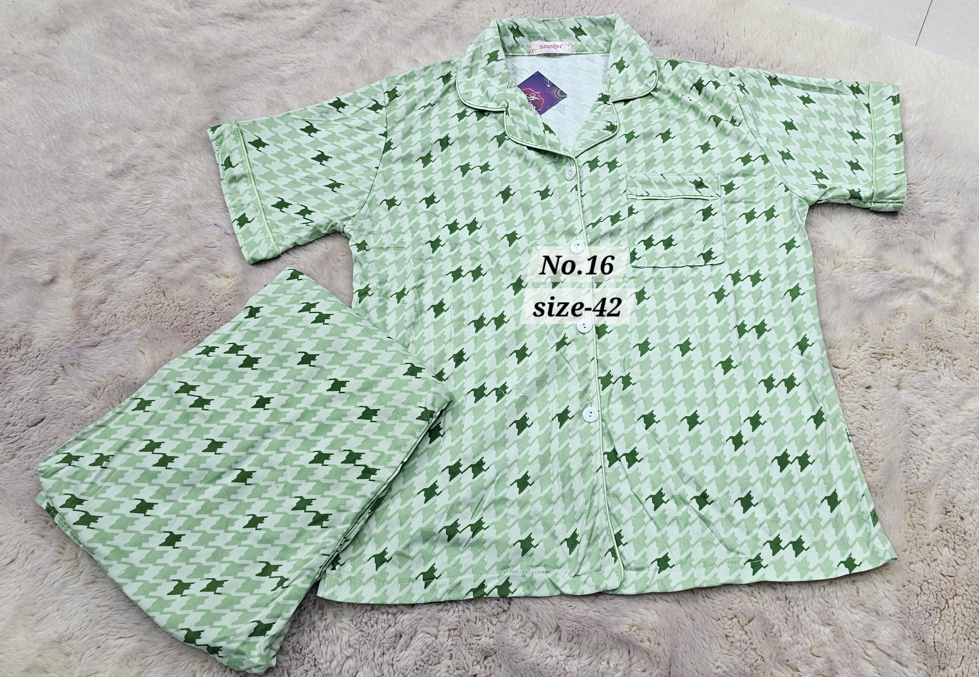 NIGHT WEAR CORD SET {SIZE-42} (NO.16)