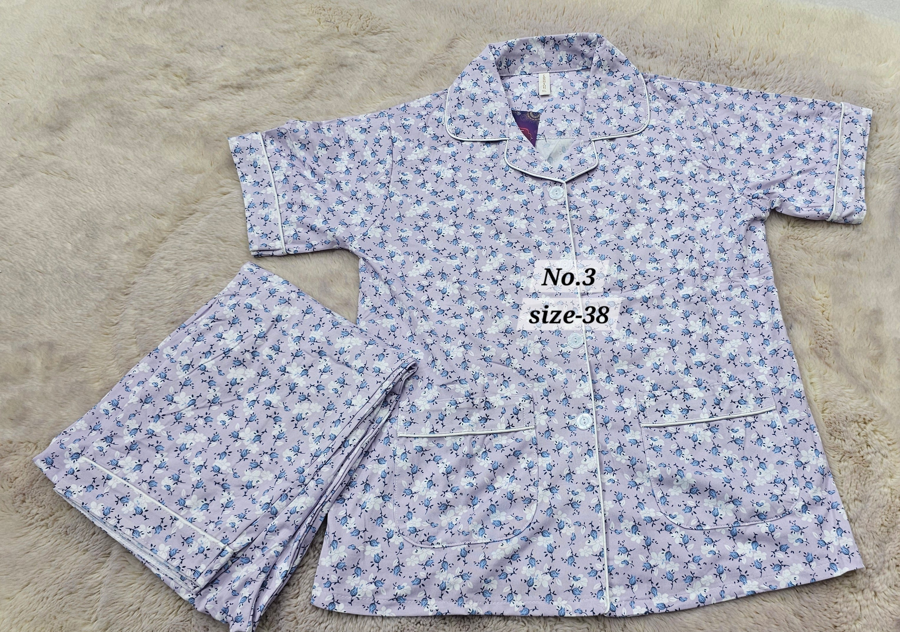 NIGHT WEAR CORD SET {SIZE-36} (NO.3)