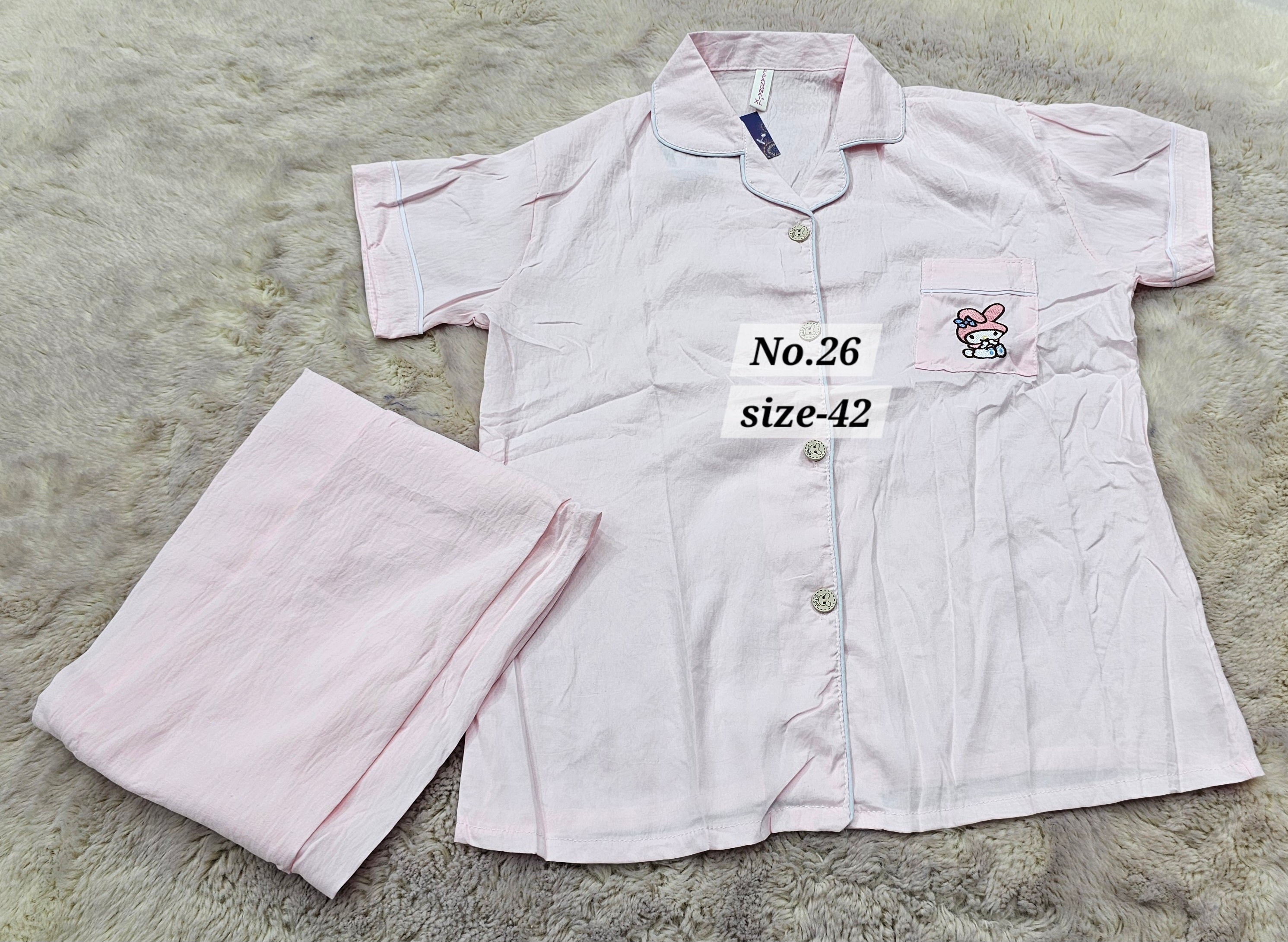 NIGHT WEAR CORD SET - NON-STRETCHABLE {SIZE-42} (NO.26)