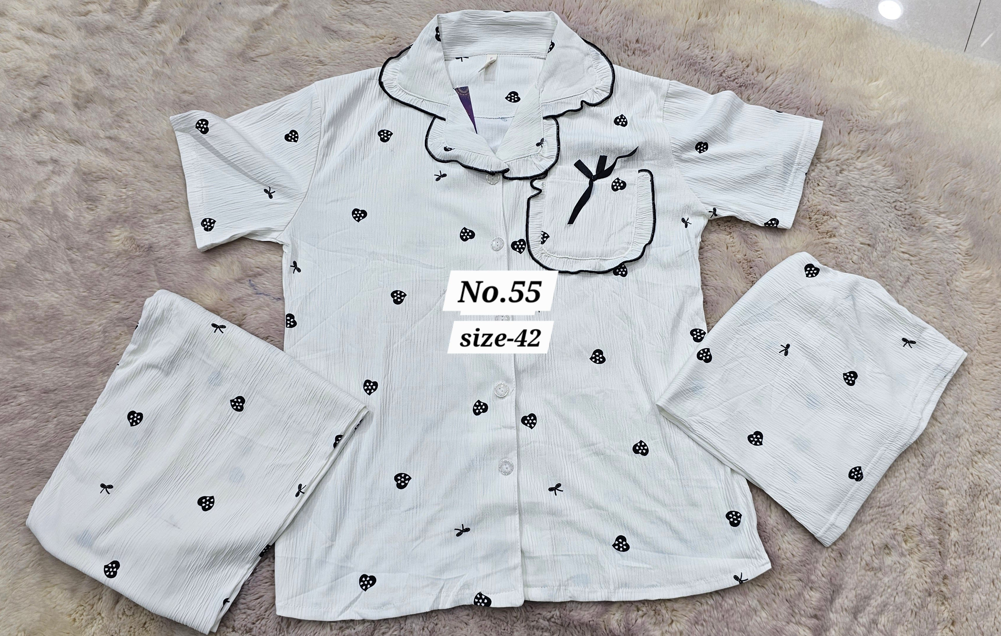 NIGHT WEAR CORD SET {SIZE-42} (NO.55)