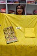 PURE HANDLOOM SILK 3PC DRESS MATERIAL (NO.9)