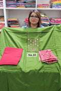 DESIGNER JAM COTTON SILK DRESS MATERIAL (NO. 10)