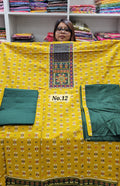 DESIGNER JAM COTTON SILK DRESS MATERIAL (NO. 12)