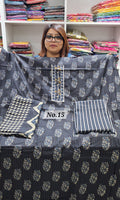 DESIGNER JAM COTTON SILK DRESS MATERIAL (NO. 15)