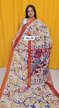 CHANDERI COTTON SILK KALAMKARI SAREE (NO. 10)