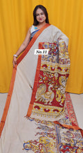CHANDERI COTTON SILK KALAMKARI SAREE (NO. 11)