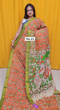 CHANDERI COTTON SILK KALAMKARI SAREE (NO. 15)