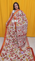 CHANDERI COTTON SILK KALAMKARI SAREE (NO. 19)