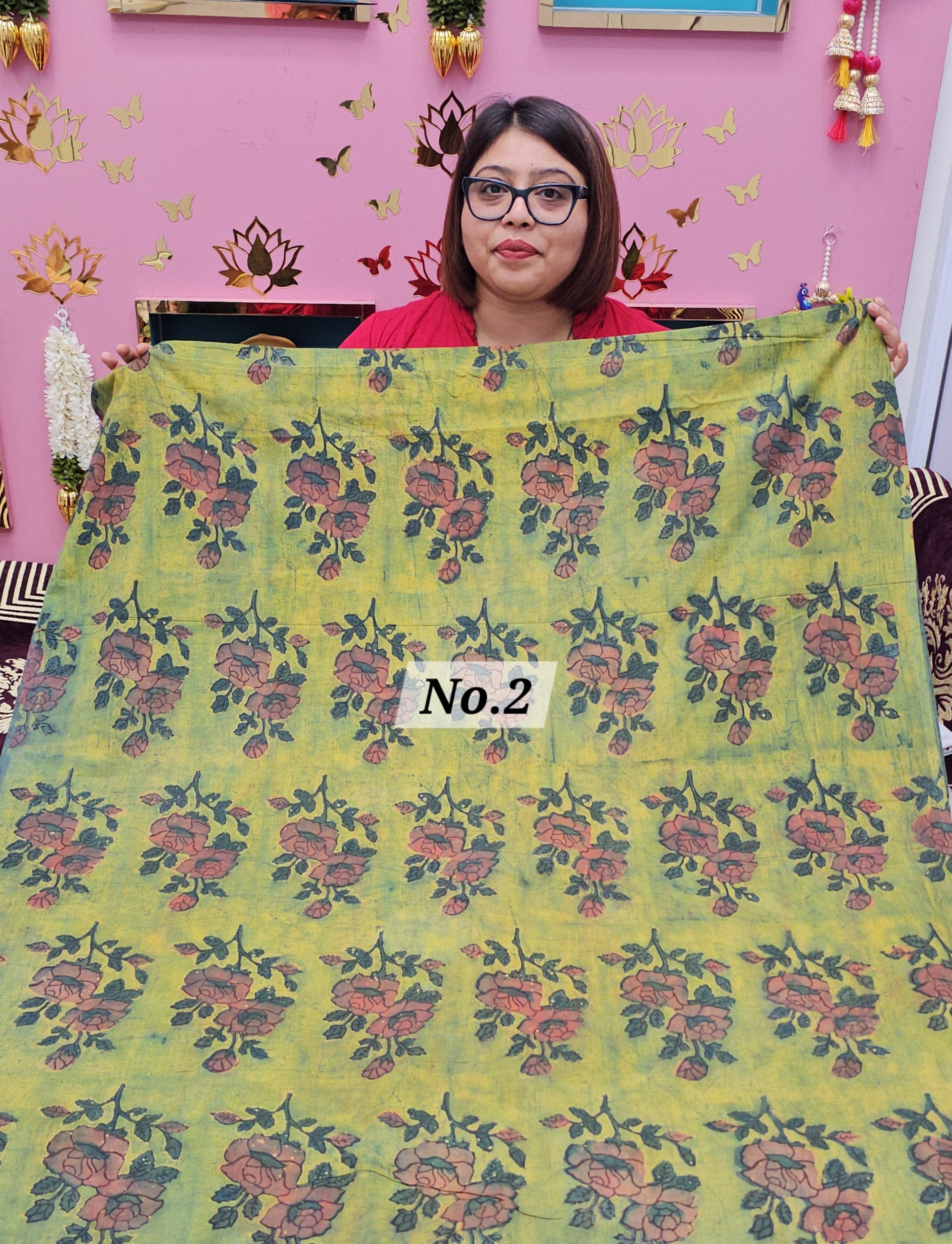 POMEGRANATE DYE 2.5 MTR FABRIC (NO.2)
