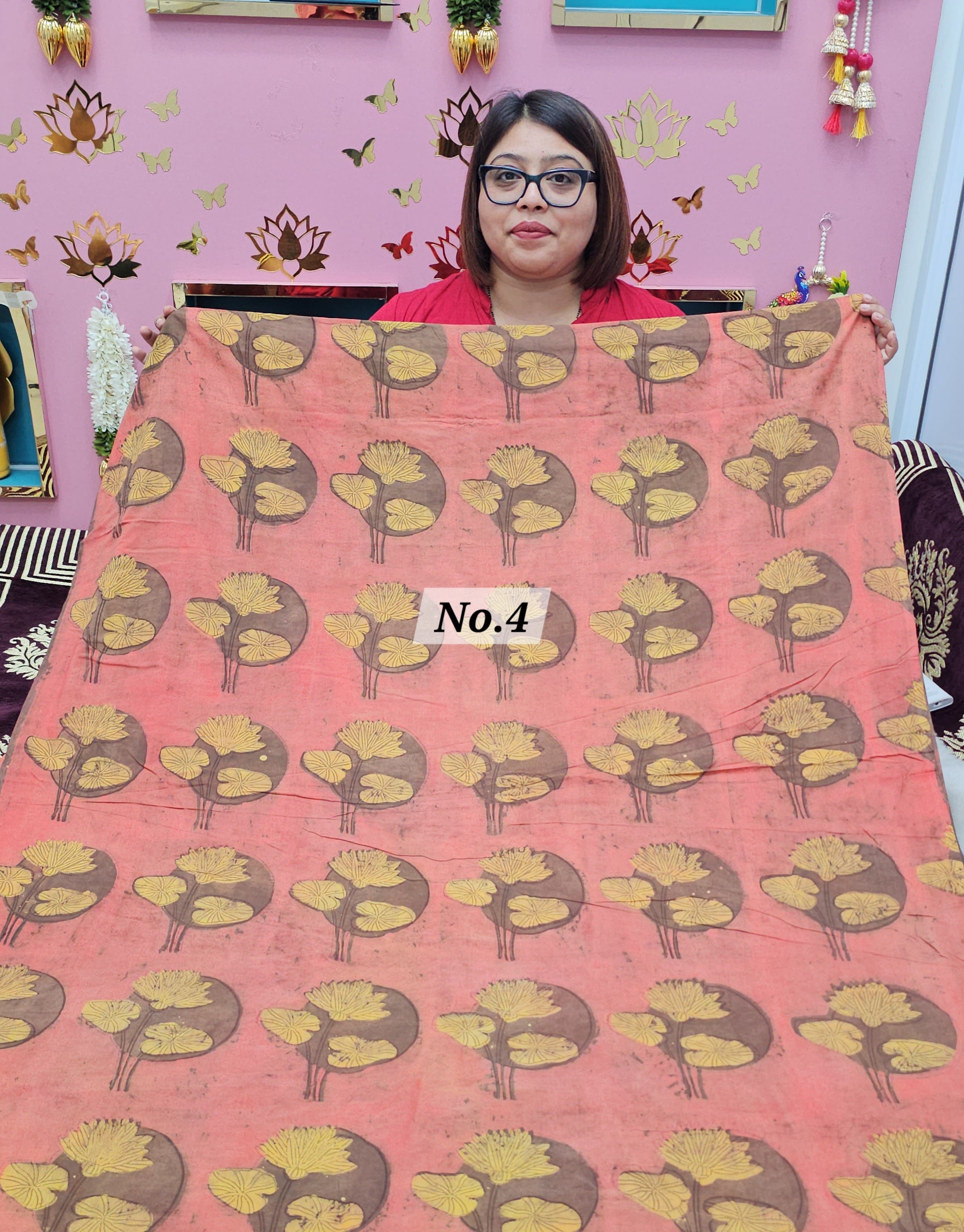 POMEGRANATE DYE 2.5 MTR FABRIC (NO.4)