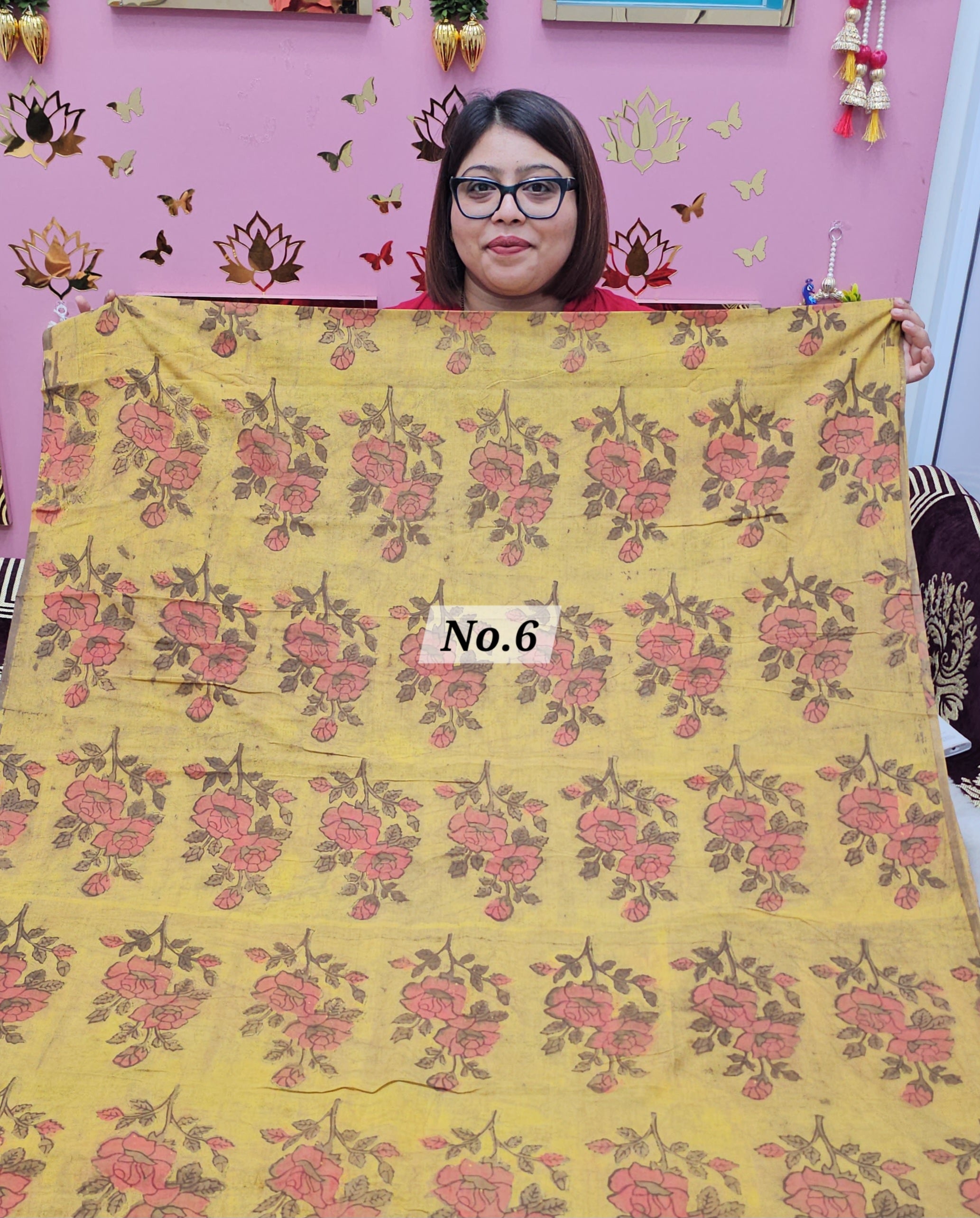 POMEGRANATE DYE 2.5 MTR FABRIC (NO.6)