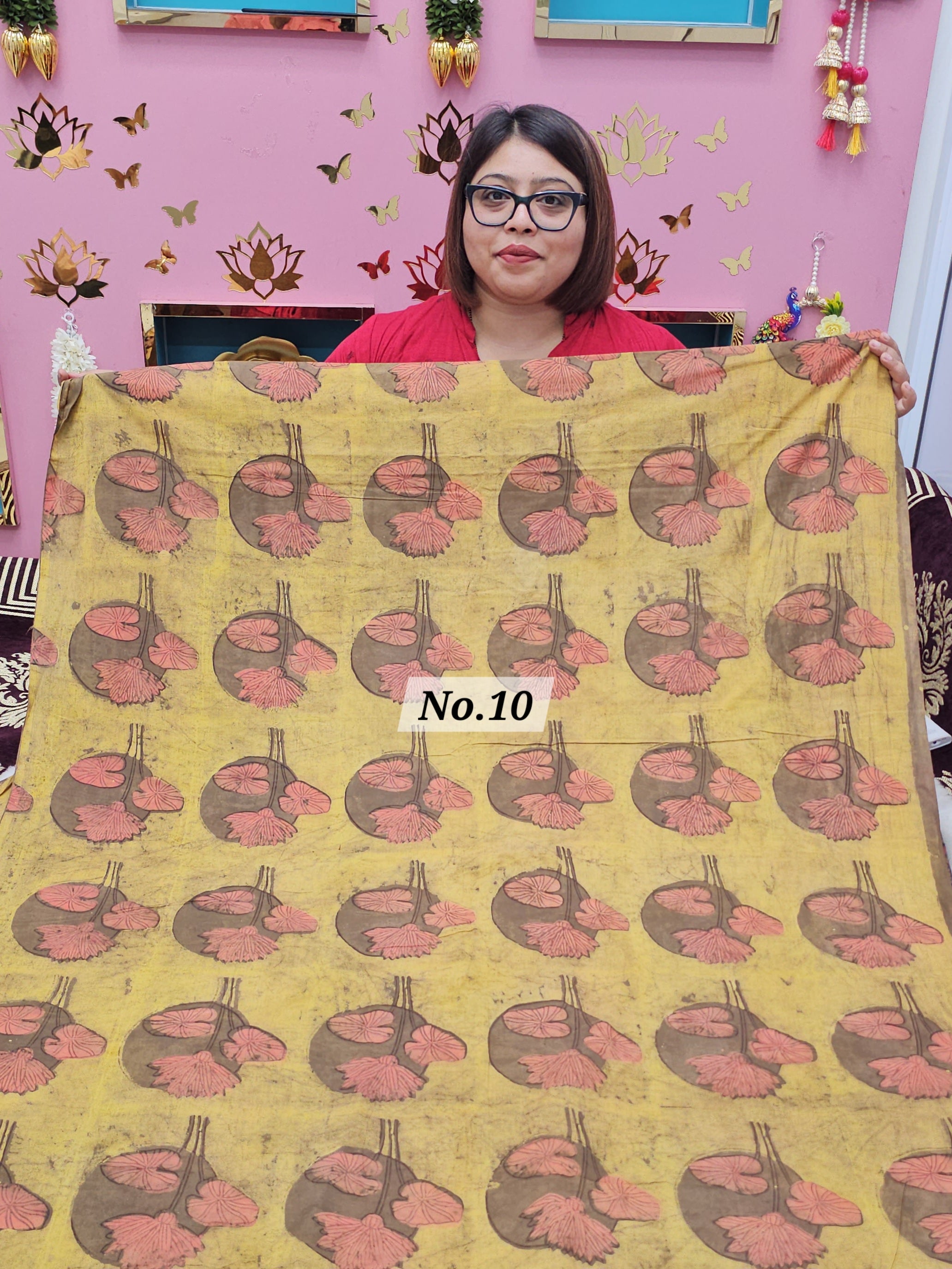 POMEGRANATE DYE 2.5 MTR FABRIC (NO.10)