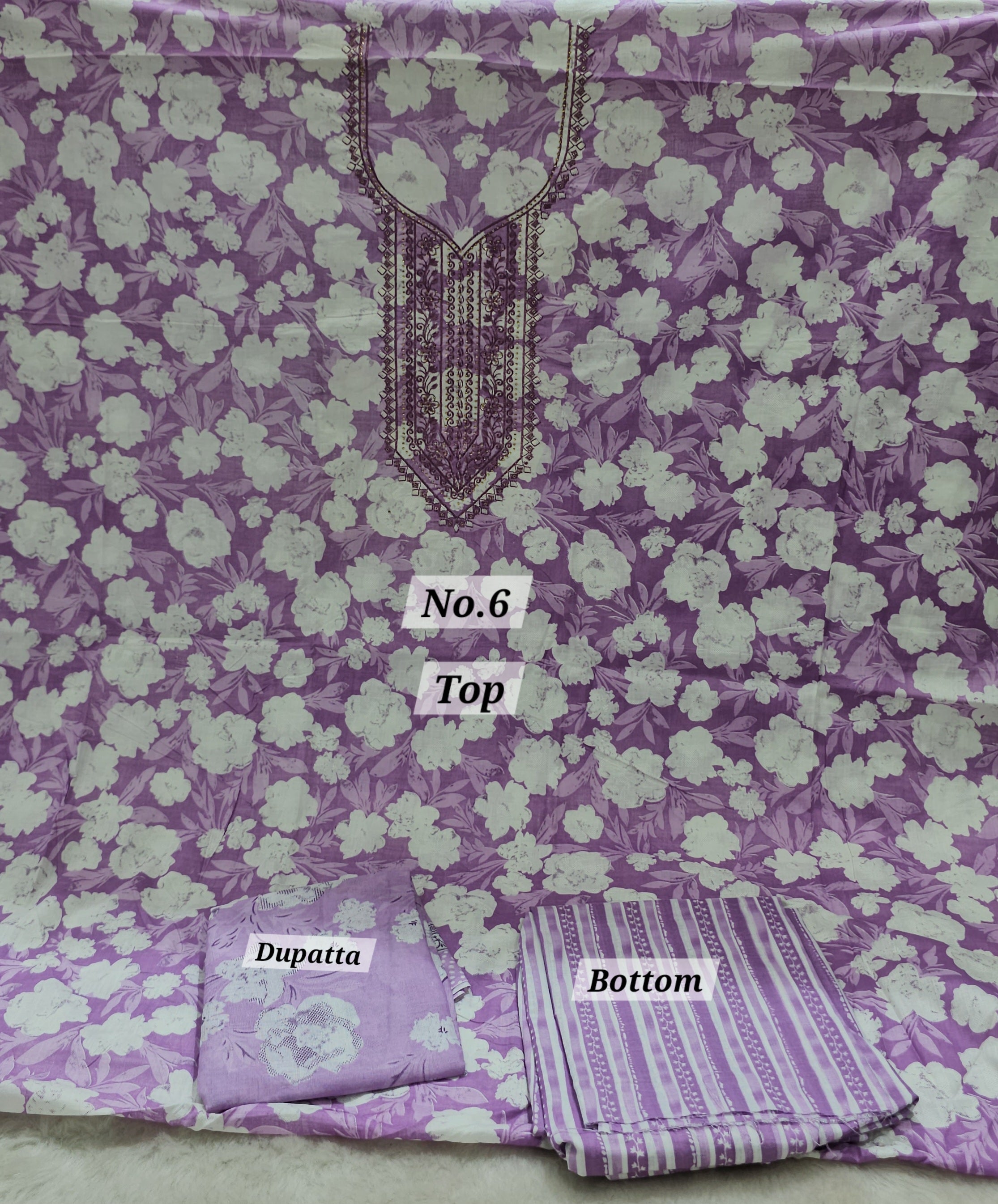 PREMIUM 3PC DRESS MATERIAL (NO. 6)