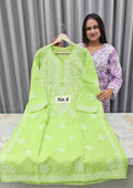 LUCKNOW CHIKANKARI READY MADE (NO .4)