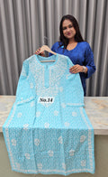 BRASSO LUCKNOW CHIKANKARI READY MADE KURTI {SIZE-44} (NO.14)