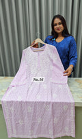 BRASSO LUCKNOW CHIKANKARI READY MADE KURTI {SIZE-46} (NO.16)