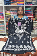 LUCKNOW CHIKANKARI SHORT TOPS {SIZE-40} (NO.35)