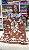 LUCKNOW CHIKANKARI SHORT TOPS {SIZE-40} (NO.36)