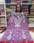 LUCKNOW CHIKANKARI SHORT TOPS {SIZE-42} (NO.40)