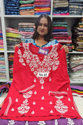 LUCKNOW CHIKANKARI SHORT TOPS {SIZE-42} (NO.41)