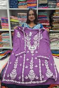 LUCKNOW CHIKANKARI SHORT TOPS {SIZE-42} (NO.42)