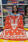LUCKNOW CHIKANKARI SHORT TOPS {SIZE-42} (NO.44)