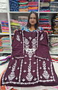 LUCKNOW CHIKANKARI SHORT TOPS {SIZE-42} (NO.46)