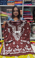 LUCKNOW CHIKANKARI SHORT TOPS {SIZE-42} (NO.51)