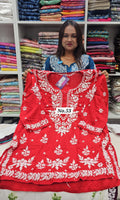LUCKNOW CHIKANKARI SHORT TOPS {SIZE-42} (NO.53)