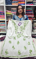 LUCKNOW CHIKANKARI SHORT TOPS {SIZE-42} (NO.54)
