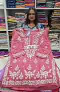 LUCKNOW CHIKANKARI SHORT TOPS {SIZE-44} (NO.65)
