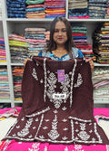 LUCKNOW CHIKANKARI SHORT TOPS {SIZE-44} (NO.68)