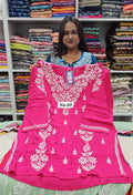 LUCKNOW CHIKANKARI SHORT TOPS {SIZE-44} (NO.69)