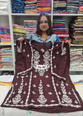 LUCKNOW CHIKANKARI SHORT TOPS {SIZE-46} (NO.80)