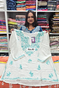 LUCKNOW CHIKANKARI SHORT TOPS {SIZE-46} (NO.81)