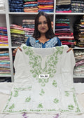 LUCKNOW CHIKANKARI SHORT TOPS {SIZE-46} (NO.86)