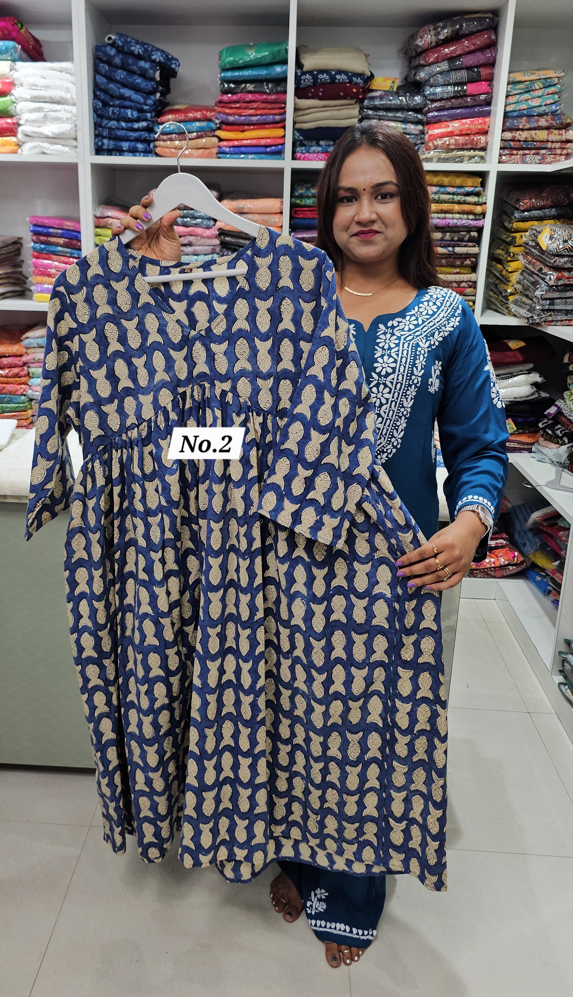 COTTON ROUND FROCK (NO.2)