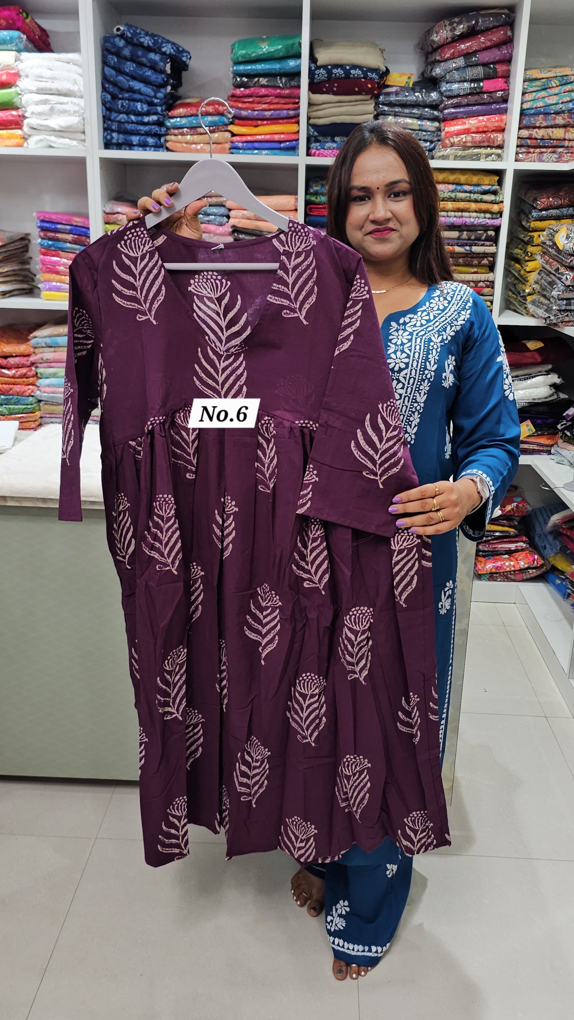 COTTON ROUND FROCK (NO.6)